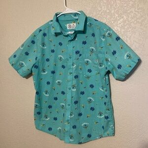 Hurley Tropical Button-Up Shirt – Pineapple Print, Size M